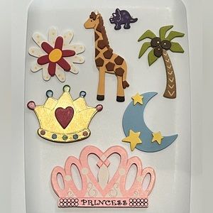 7 Painted Wood Figures